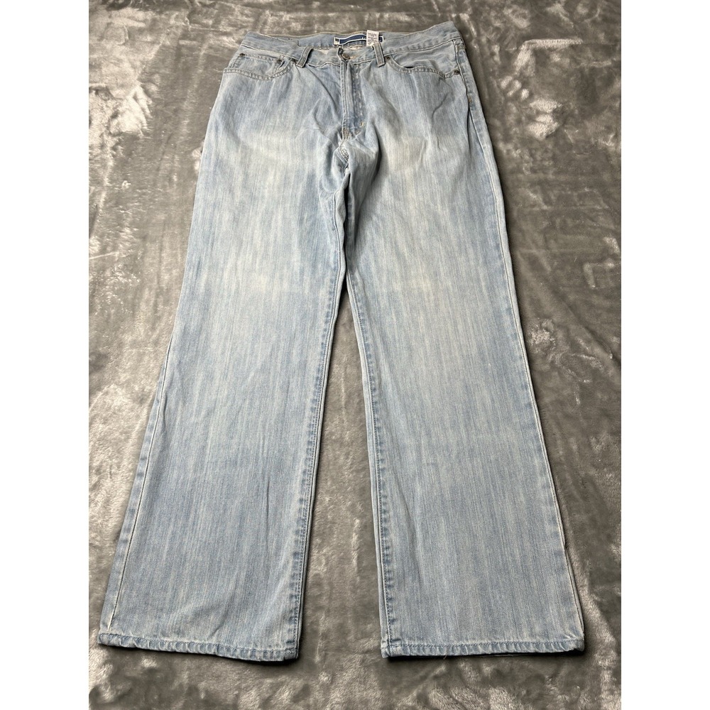 Gap Jeans Mens 31x29 Medium Wash Baggy Premium Loose Fit Blue Denim